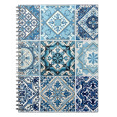 タイル地中海の,ポルトガル語, Azulejo, Majolica ノートブック (正面)