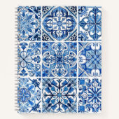 タイル地中海の，ポルトガル語， Azulejo, Majolica ノートブック (正面)