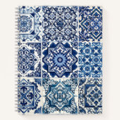 タイル地中海の，ポルトガル語， Azulejo, Majolica ノートブック (正面)