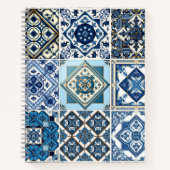 タイル地中海の，ポルトガル語， Azulejo, Majolica ノートブック (正面)