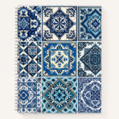タイル地中海の，ポルトガル語， Azulejo, Majolica ノートブック (正面)