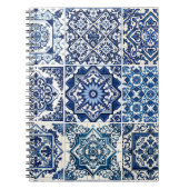 タイル地中海の，ポルトガル語， Azulejo, Majolica ノートブック (正面)