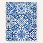 タイル地中海の，ポルトガル語， Azulejo, Majolica ノートブック (正面)