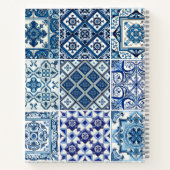 タイル地中海の,ポルトガル語, Azulejo, Majolica ノートブック (裏面)