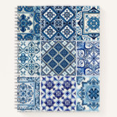 タイル地中海の,ポルトガル語, Azulejo, Majolica ノートブック (正面)