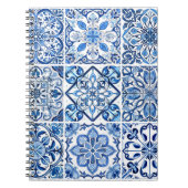 タイル地中海の，ポルトガル語， Azulejo, Majolica ノートブック (正面)
