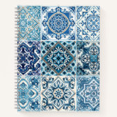 タイル地中海の，ポルトガル語， Azulejo, Majolica ノートブック (正面)