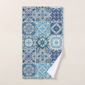 タイル地中海の，ポルトガル語， Azulejo, Majolica バスタオルセット (ハンドタオル)