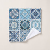 タイル地中海の，ポルトガル語， Azulejo, Majolica バスタオルセット (ウォッシュタオル)