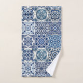 タイル地中海の，ポルトガル語， Azulejo, Majolica バスタオルセット (ハンドタオル)