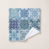 タイル地中海の，ポルトガル語， Azulejo, Majolica バスタオルセット (ウォッシュタオル)