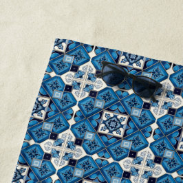 タイル地中海の，ポルトガル語， Azulejo, Majolica ビーチタオル