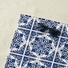 タイル地中海の，ポルトガル語， Azulejo, Majolica ビーチタオル