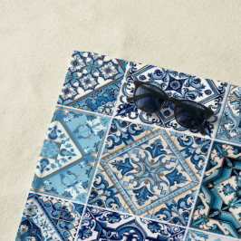タイル地中海の，ポルトガル語， Azulejo, Majolica ビーチタオル