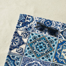 タイル地中海の，ポルトガル語， Azulejo, Majolica ビーチタオル
