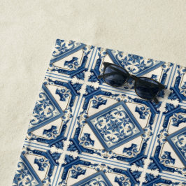 タイル地中海の，ポルトガル語， Azulejo, Majolica ビーチタオル