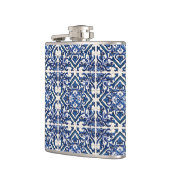 タイル地中海の，ポルトガル語， Azulejo, Majolica フラスク (左)