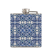 タイル地中海の，ポルトガル語， Azulejo, Majolica フラスク (裏面)