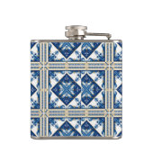 タイル地中海の，ポルトガル語， Azulejo, Majolica フラスク (裏面)