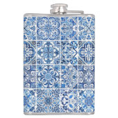 タイル地中海の，ポルトガル語， Azulejo, Majolica フラスク (裏面)