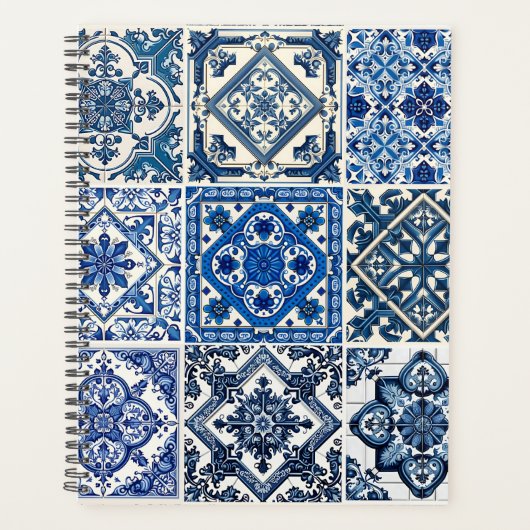 タイル地中海の，ポルトガル語， Azulejo, Majolica プランナー手帳 (正面)