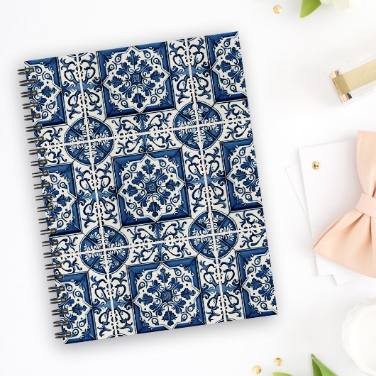 タイル地中海の,ポルトガル語, Azulejo, Majolica プランナー手帳