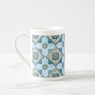タイル地中海の,ポルトガル語, Azulejo, Majolica ボーンチャイナマグカップ