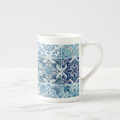 タイル地中海の,ポルトガル語, Azulejo, Majolica ボーンチャイナマグカップ (右)