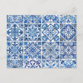 タイル地中海の,ポルトガル語, Azulejo, Majolica ポストカード (正面)