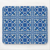 タイル地中海の，ポルトガル語， Azulejo, Majolica マウスパッド (正面)
