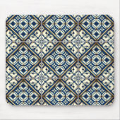 タイル地中海の,ポルトガル語, Azulejo, Majolica マウスパッド (正面)