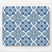 タイル地中海の，ポルトガル語， Azulejo, Majolica マウスパッド (正面)