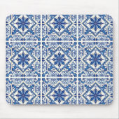 タイル地中海の,ポルトガル語, Azulejo, Majolica マウスパッド (正面)