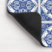 タイル地中海の,ポルトガル語, Azulejo, Majolica マウスパッド (コーナー)