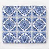 タイル地中海の,ポルトガル語, Azulejo, Majolica マウスパッド (正面)