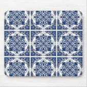 タイル地中海の,ポルトガル語, Azulejo, Majolica マウスパッド (正面)