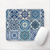 タイル地中海の,ポルトガル語, Azulejo, Majolica マウスパッド (マウス)