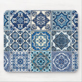 タイル地中海の,ポルトガル語, Azulejo, Majolica マウスパッド (正面)