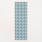 タイル地中海の,ポルトガル語, Azulejo, Majolica ヨガマット (正面)