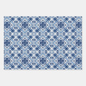 タイル地中海の,ポルトガル語, Azulejo, Majolica ラッピングペーパーシート (正面)