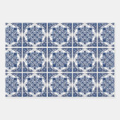 タイル地中海の,ポルトガル語, Azulejo, Majolica ラッピングペーパーシート (正面3)