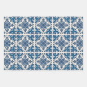 タイル地中海の，ポルトガル語， Azulejo, Majolica ラッピングペーパーシート (正面2)