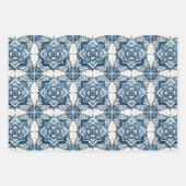 タイル地中海の，ポルトガル語， Azulejo, Majolica ラッピングペーパーシート (正面3)