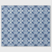 タイル地中海の，ポルトガル語， Azulejo, Majolica ラッピングペーパー (フラット)