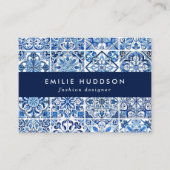 タイル地中海の，ポルトガル語， Azulejo, Majolica 名刺 (正面)