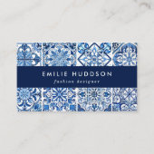 タイル地中海の，ポルトガル語， Azulejo, Majolica 名刺 (正面)