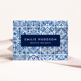 タイル地中海の，ポルトガル語， Azulejo, Majolica 名刺