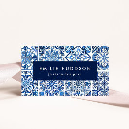 タイル地中海の，ポルトガル語， Azulejo, Majolica 名刺