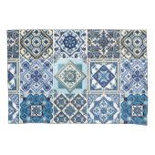 タイル地中海の,ポルトガル語, Azulejo, Majolica 枕カバー (正面)