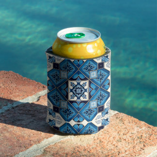 タイル地中海の,ポルトガル語, Azulejo, Majolica 缶クーラー
